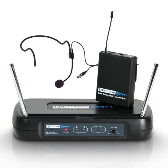 LD Systems ECO 2 BPH 4 - Funkmikrofon System mit Belt Pack und Headset 