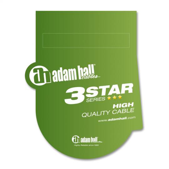 Y - Kabel REAN® 2 x Klinke TS auf Klinke TRS | 1 m Adam Hall Cables 3 STAR