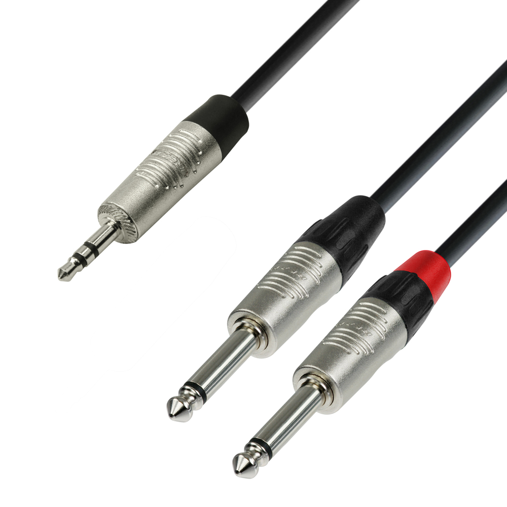 Adam Hall Cables K4 BYV 0600 Kopfhörerverlängerung 3,5 mm Klinkenbuchse st 
